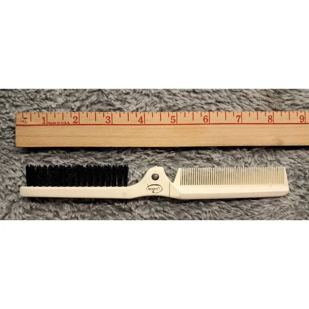 Lot VTG Combs USA Plastic Goody Stanley Foldable Unbreakable Folding 80s 90s